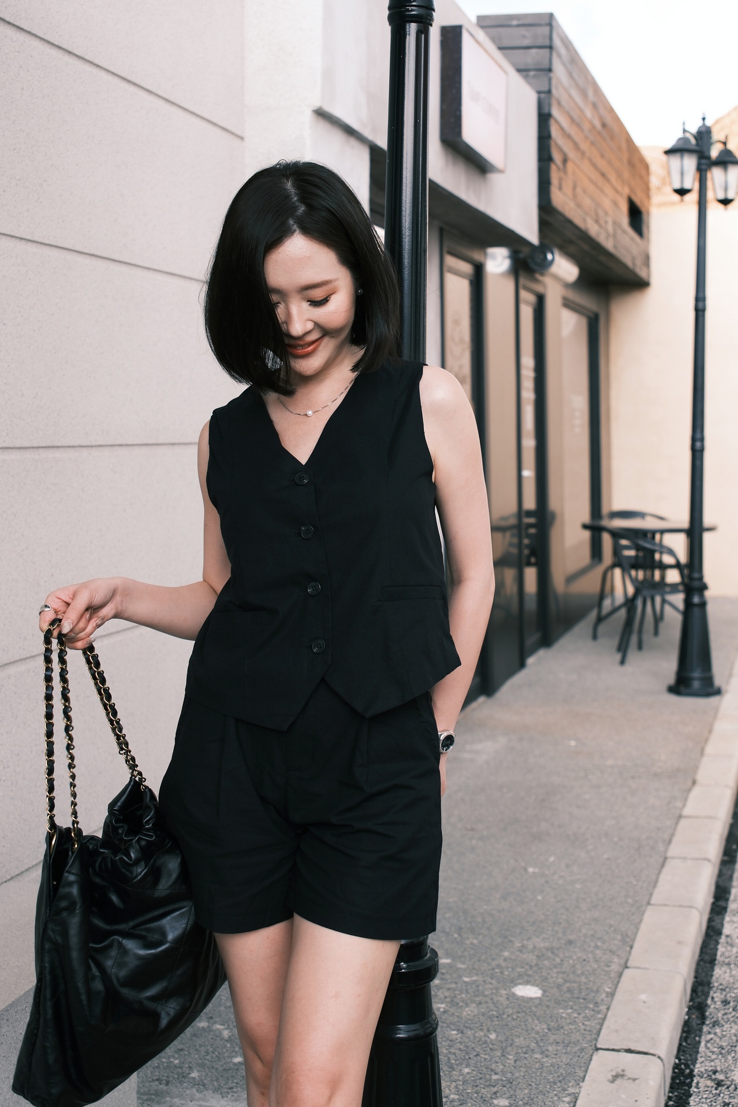 Violette Tailored Shorts in Black