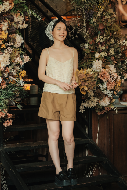 Aveline Embroidered Lace Cami