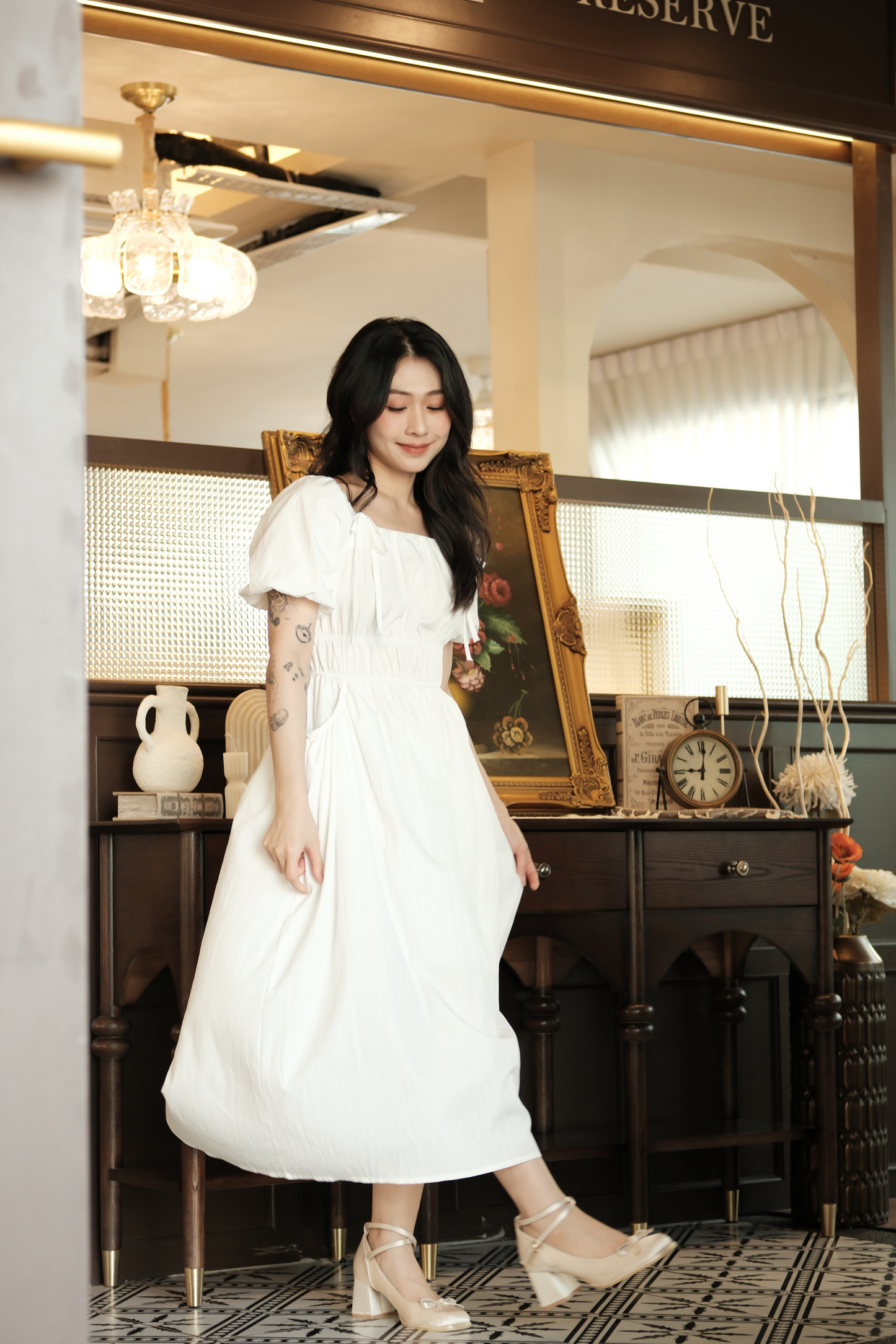 Isla Puff-Sleeve Maxi Dress