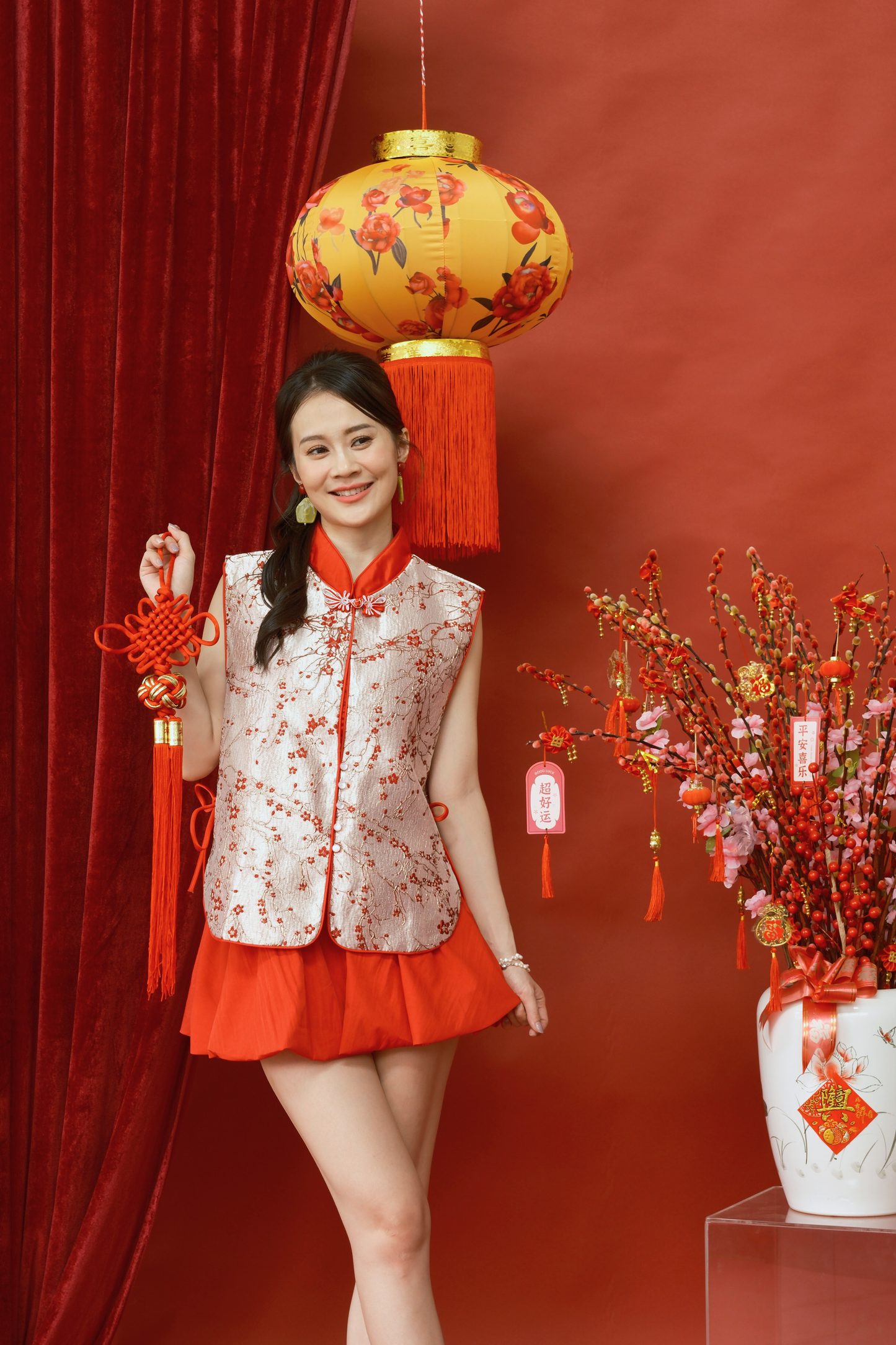 Arielle Blossom Brocade Vest