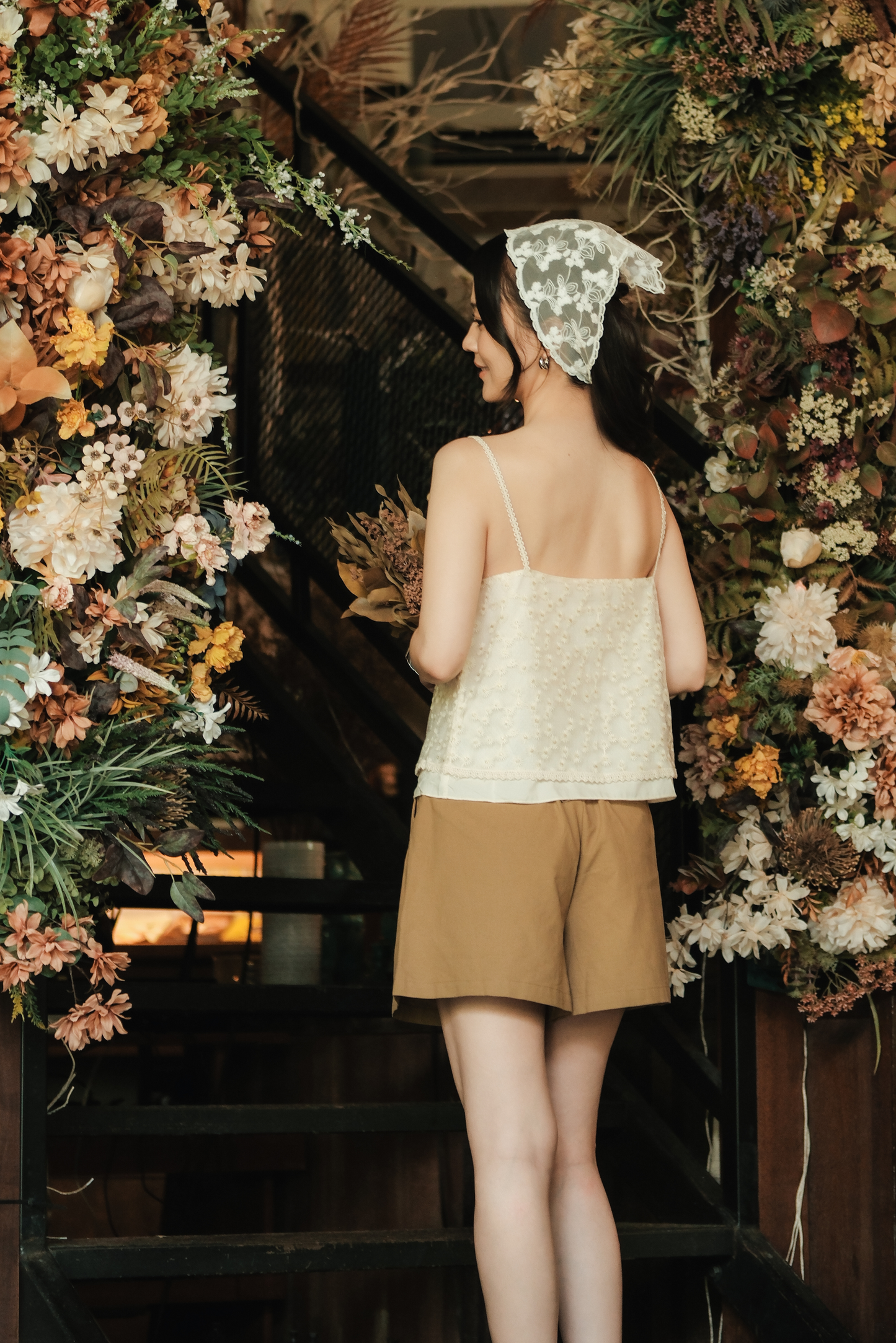 Sloane Everyday Cotton Shorts in Chestnut Brown