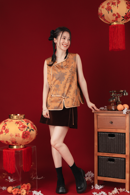 Mira Luxe Brocade Dynasty Vest