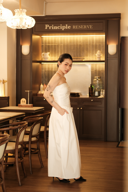 Céline Pure Bow Gown in Ivory