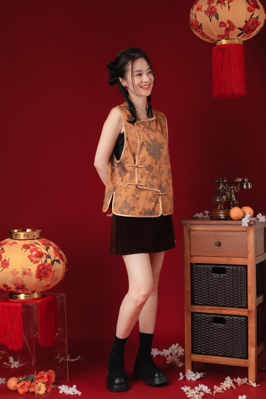 Mira Luxe Brocade Dynasty Vest