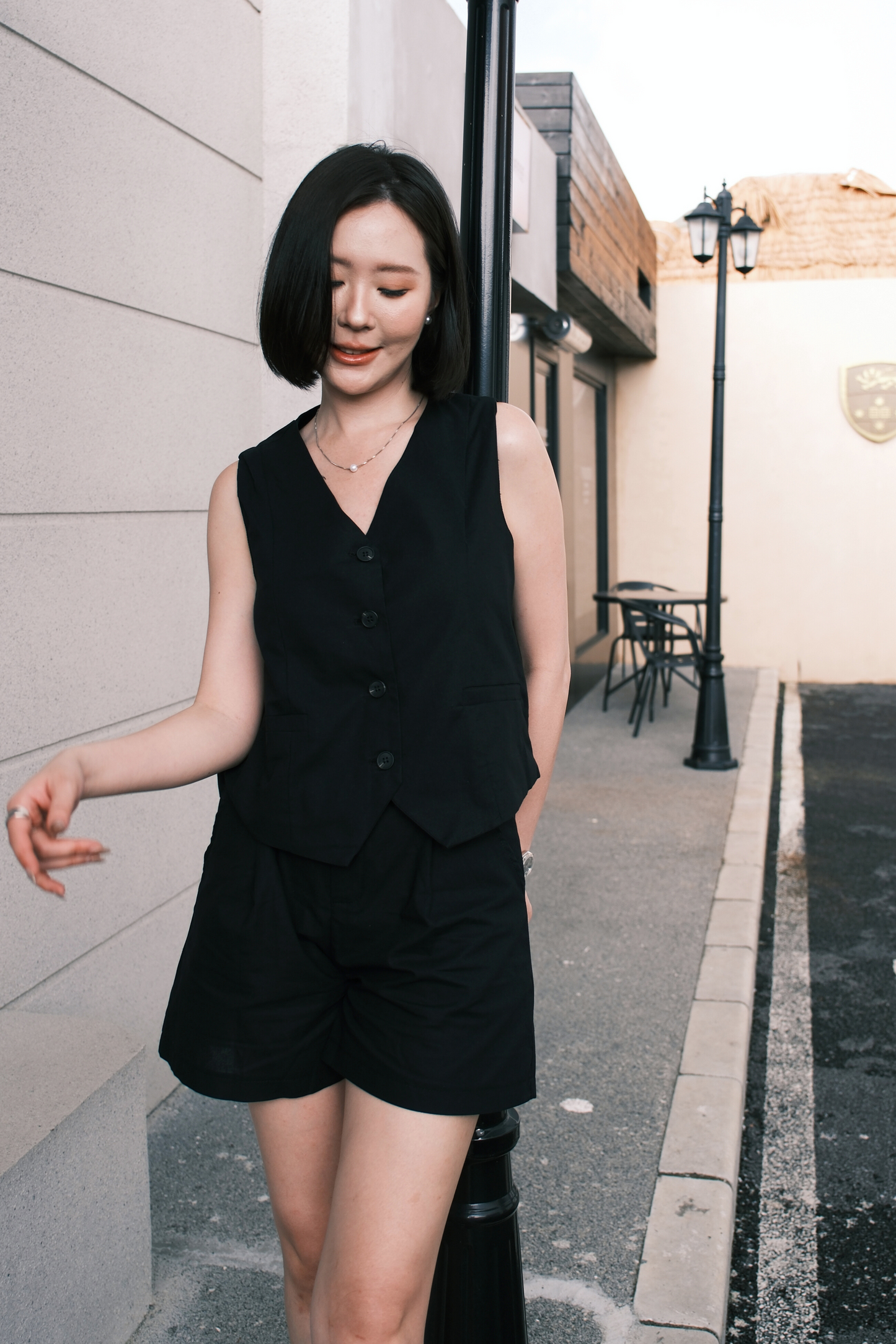 Violette Tailored Shorts in Black