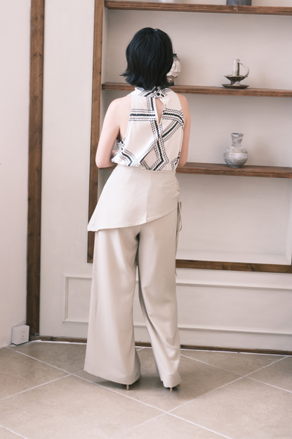 Sloane Wide-Leg Pants in Khaki