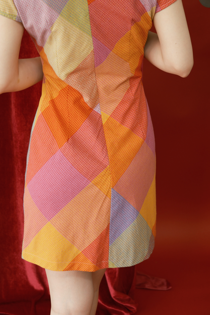 Dopamine Chic Colorful Dress (In-Stock)