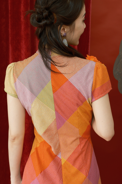 Dopamine Chic Colorful Dress (In-Stock)