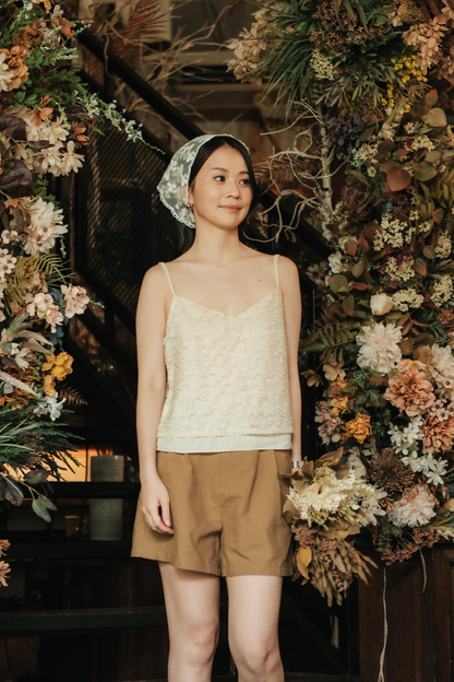 Sloane Everyday Cotton Shorts in Chestnut Brown