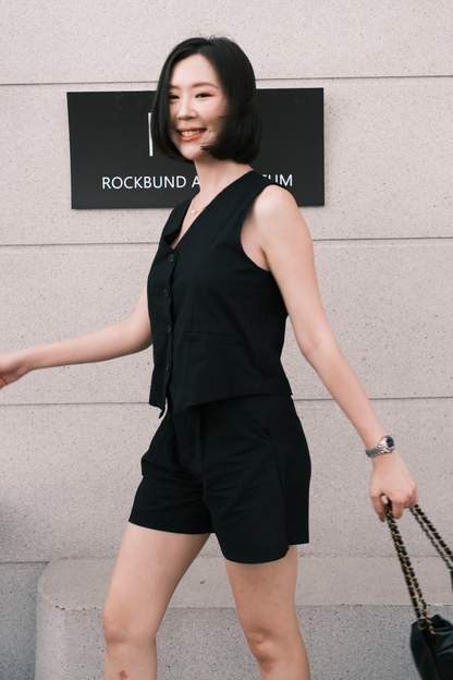 Violette Tailored Shorts in Black