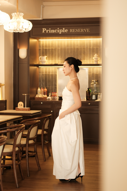 Céline Pure Bow Gown in Ivory