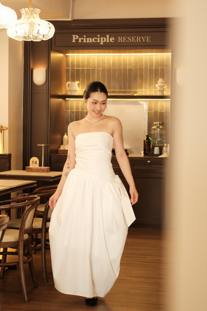 Céline Pure Bow Gown in Ivory