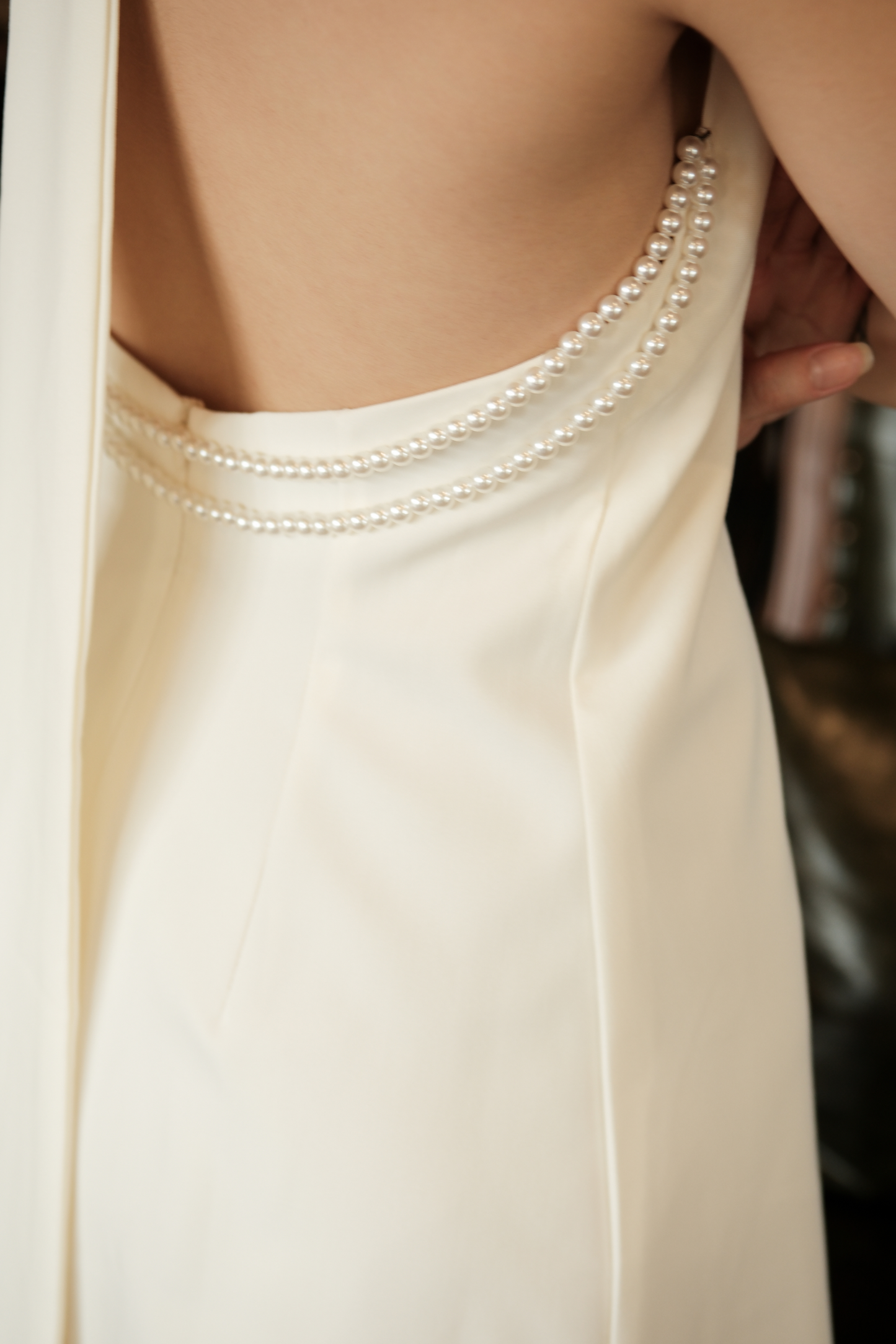 Aurélie Halter Backless Mini Dress