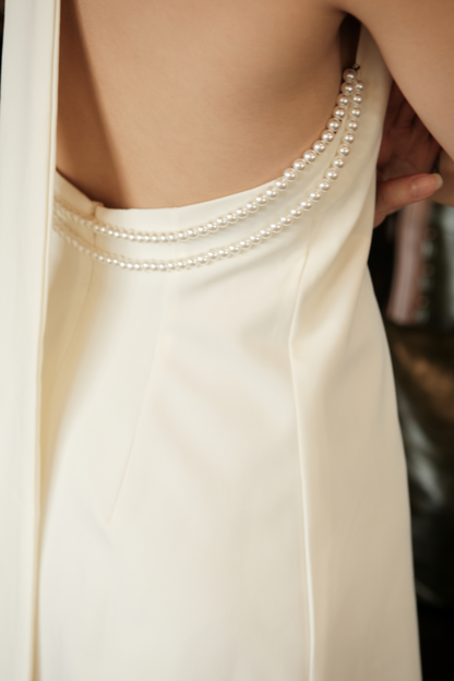 Aurélie Halter Backless Mini Dress