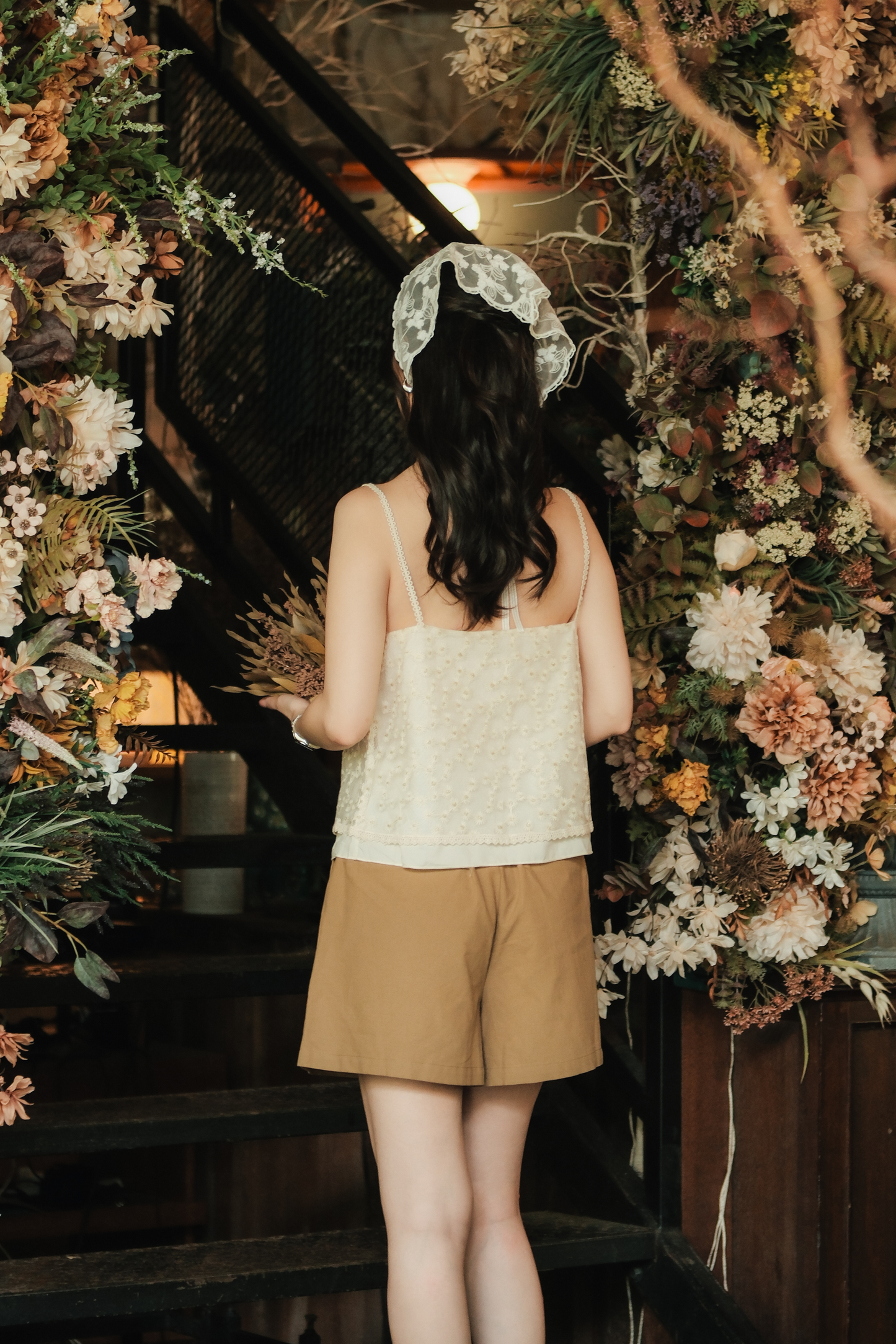 Aveline Embroidered Lace Cami