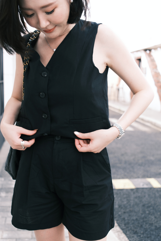 Violette Tailored Shorts in Black