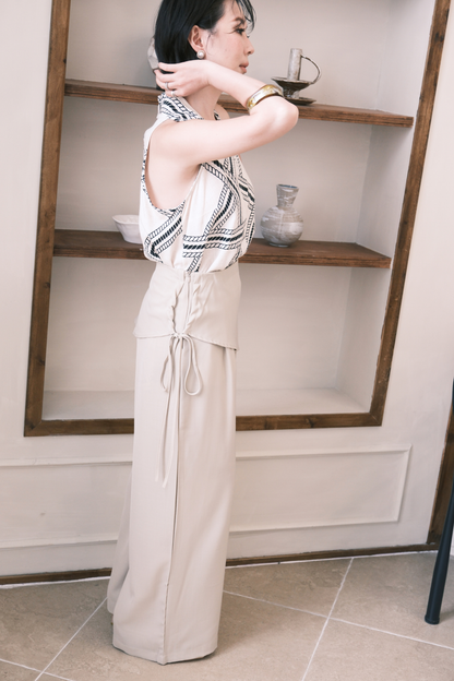 Sloane Wide-Leg Pants in Khaki
