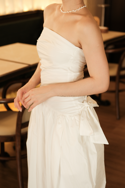 Céline Pure Bow Gown in Ivory