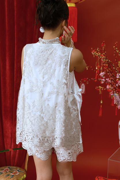 Lumière Bloom Lace Cheongsam Set (In-Stock)