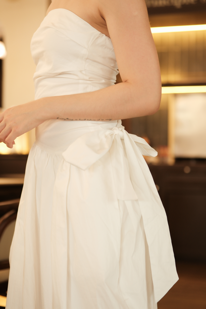 Céline Pure Bow Gown in Ivory