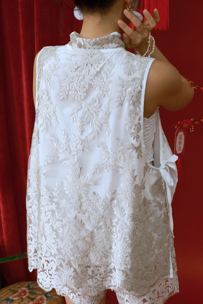 Lumière Bloom Lace Cheongsam Set (In-Stock)