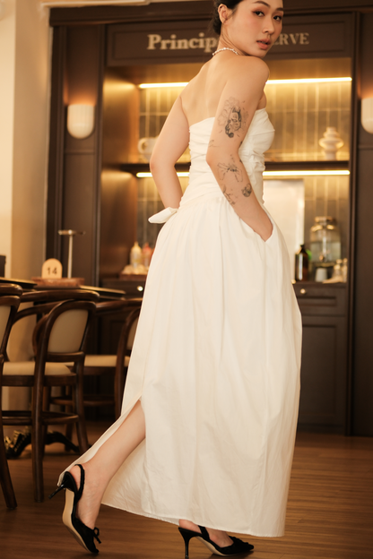 Céline Pure Bow Gown in Ivory