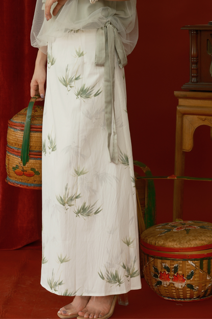 Rosalie Tulle Halter Set in Light Green (In-Stock)