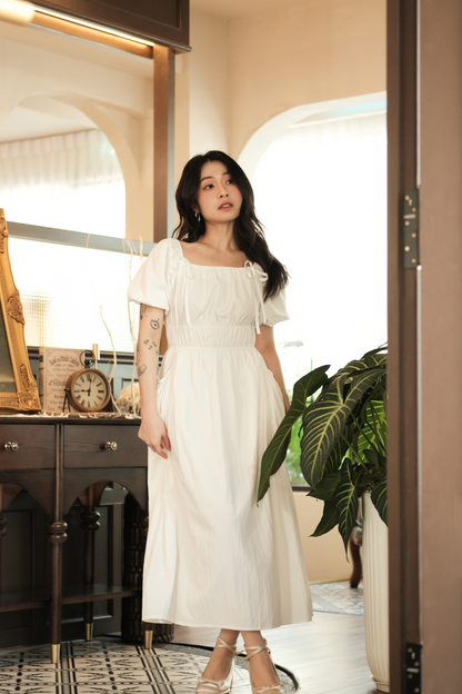 Isla Puff-Sleeve Maxi Dress