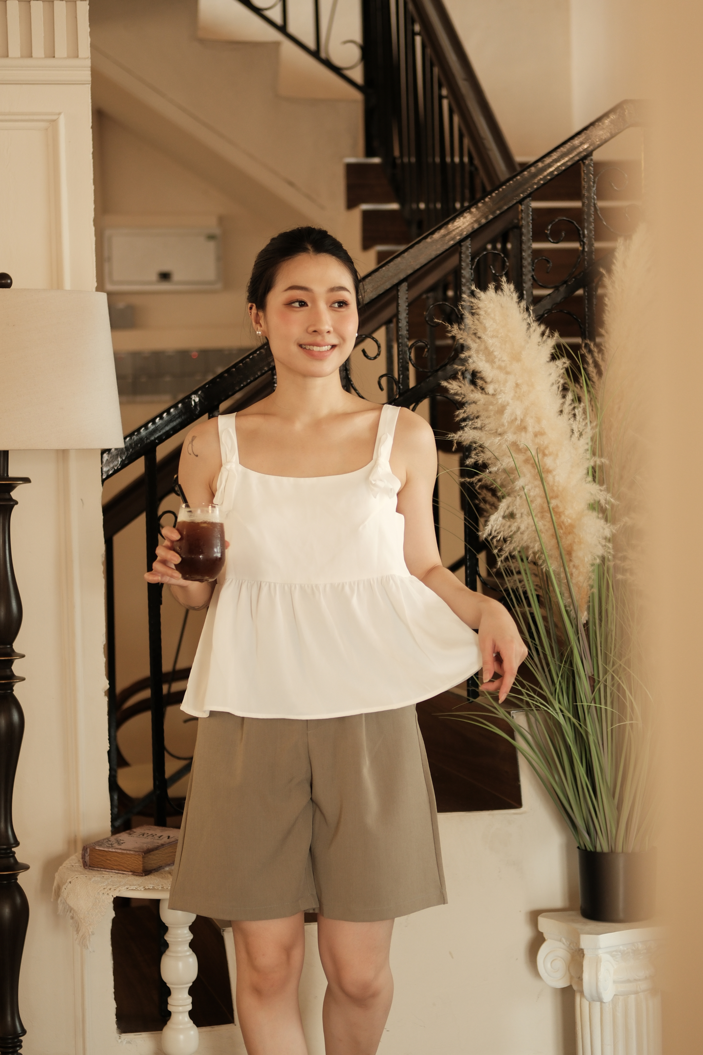 Avery Tailored Bermuda Shorts in Khaki