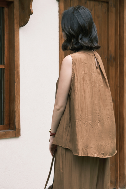 Noéline Relaxed Co-Ord Set in Brown