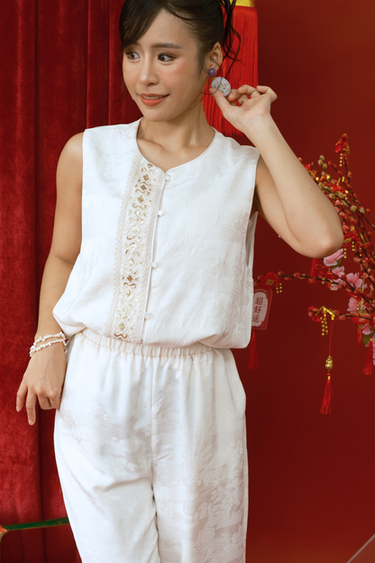 Ivory Whisper Lounge Top