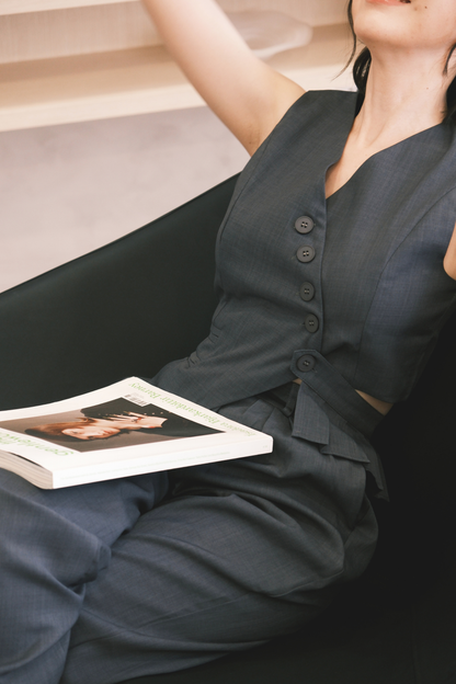 Elara Tailored Vest Set