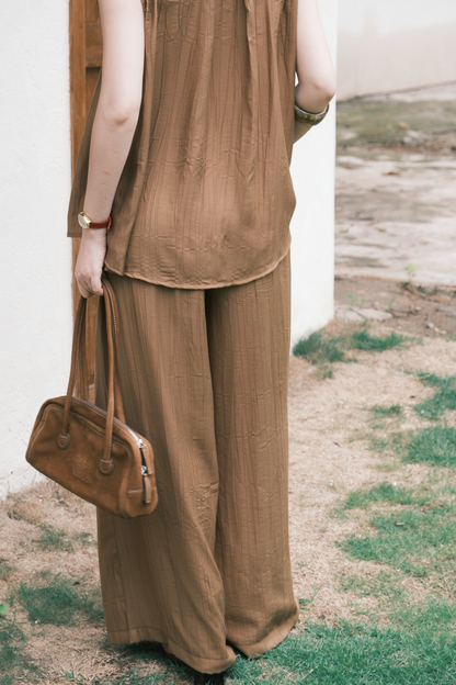 Noéline Relaxed Co-Ord Set in Brown