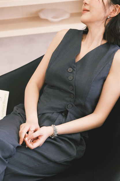 Elara Tailored Vest Set