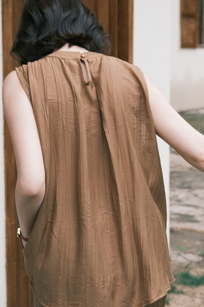Noéline Relaxed Co-Ord Set in Brown