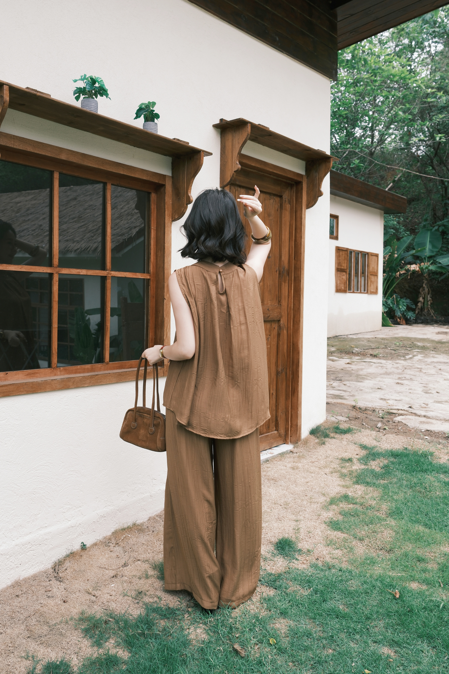 Noéline Relaxed Co-Ord Set in Brown