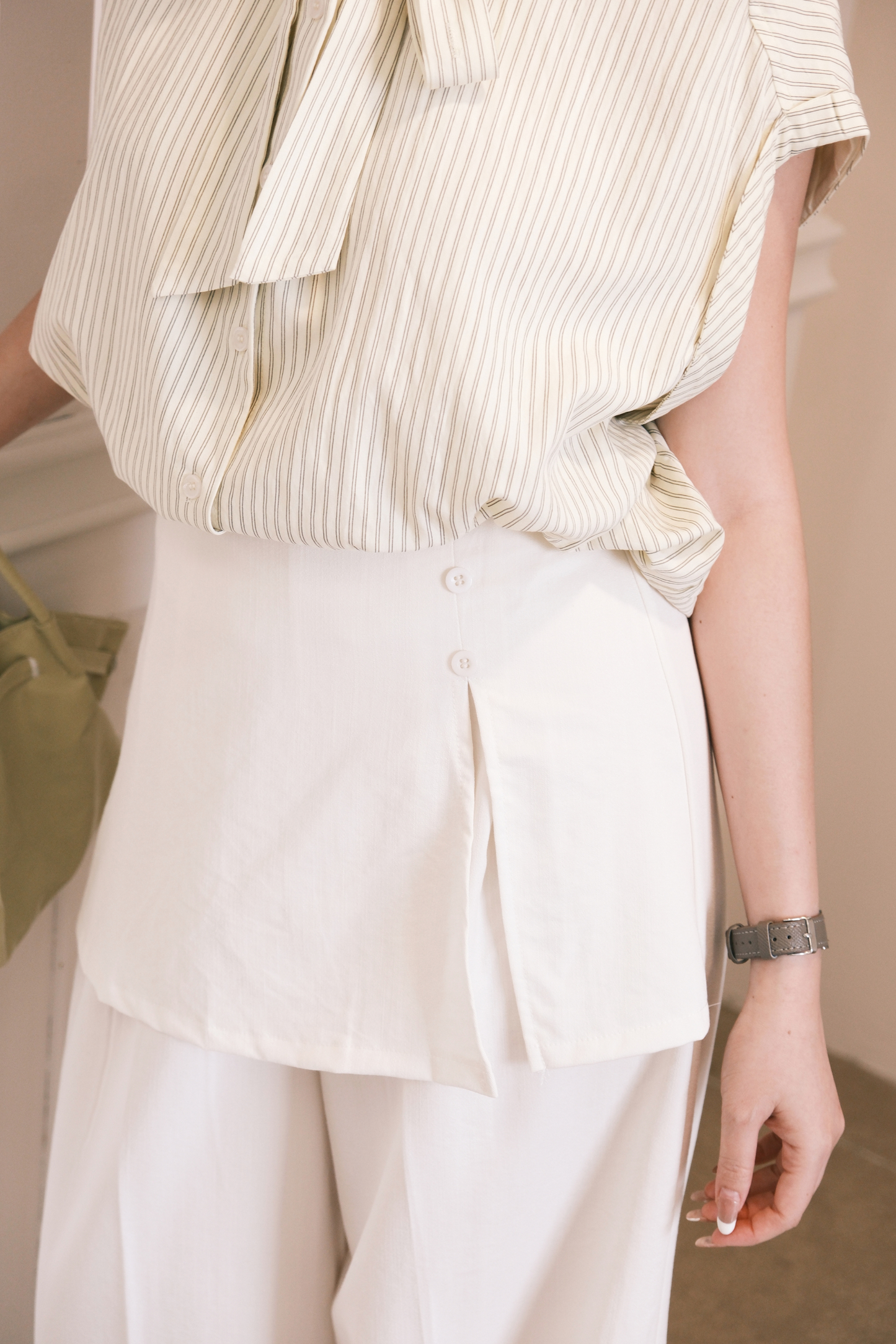 Harper Wide-Leg Pants in White