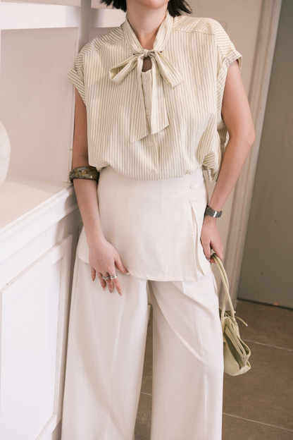 Harper Wide-Leg Pants in White