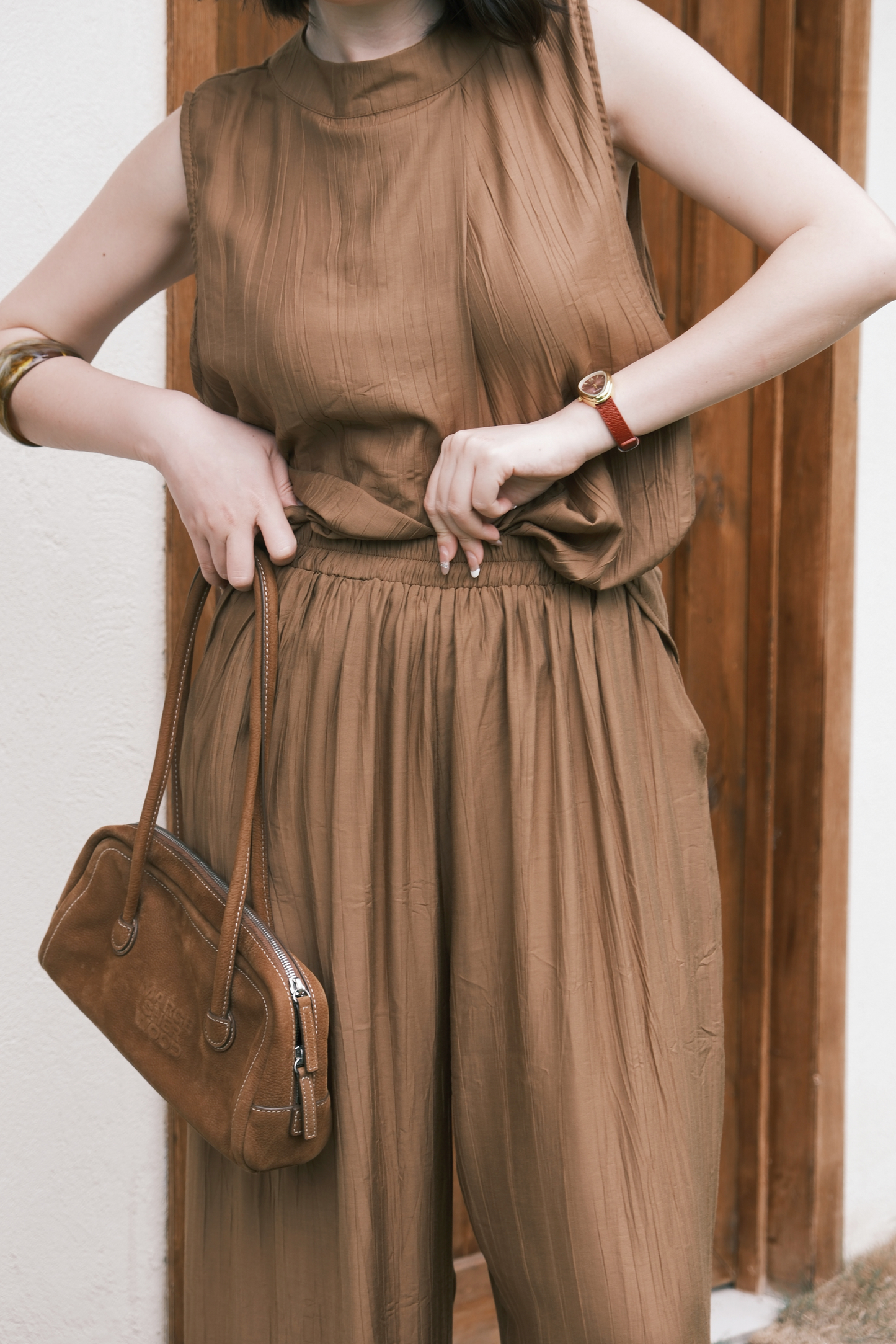 Noéline Relaxed Co-Ord Set in Brown