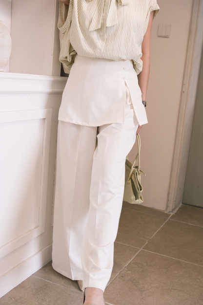 Harper Wide-Leg Pants in White