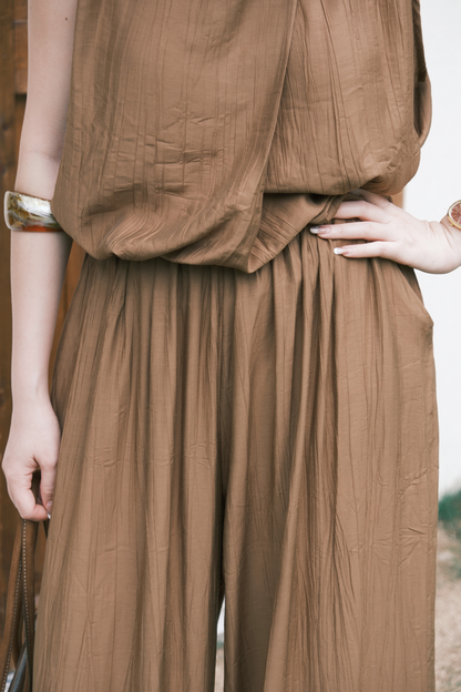 Noéline Relaxed Co-Ord Set in Brown