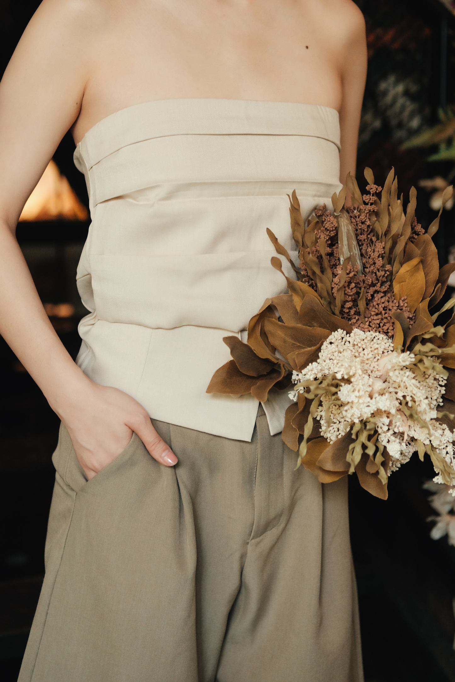 Avery Tailored Bermuda Shorts in Khaki