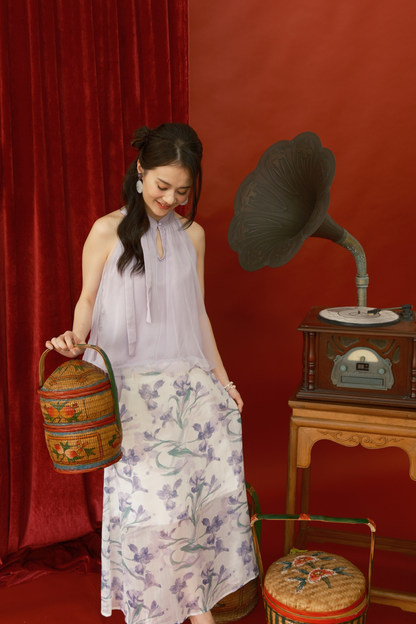 Rosalie Tulle Halter Set in Light Purple (In-Stock)