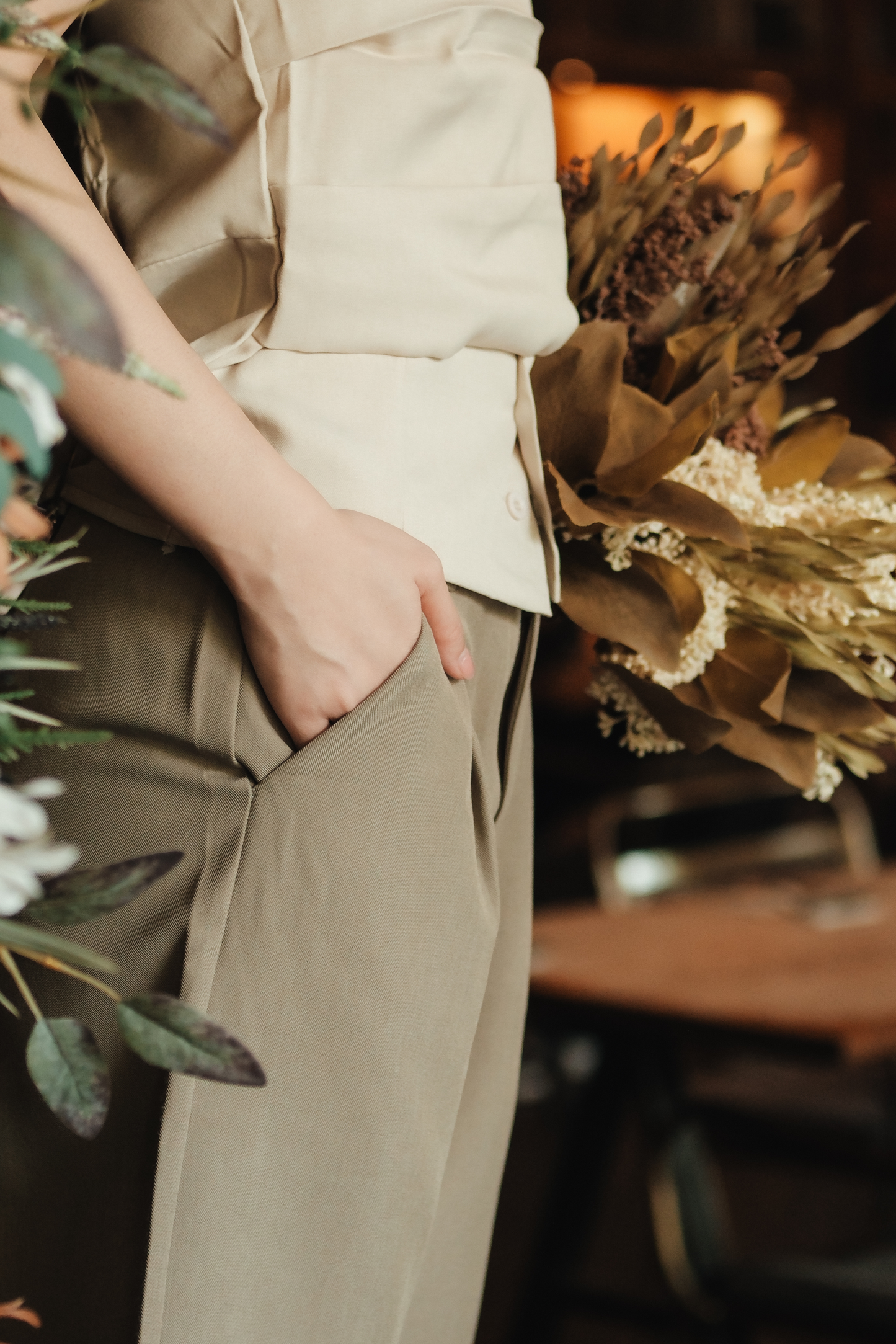 Avery Tailored Bermuda Shorts in Khaki