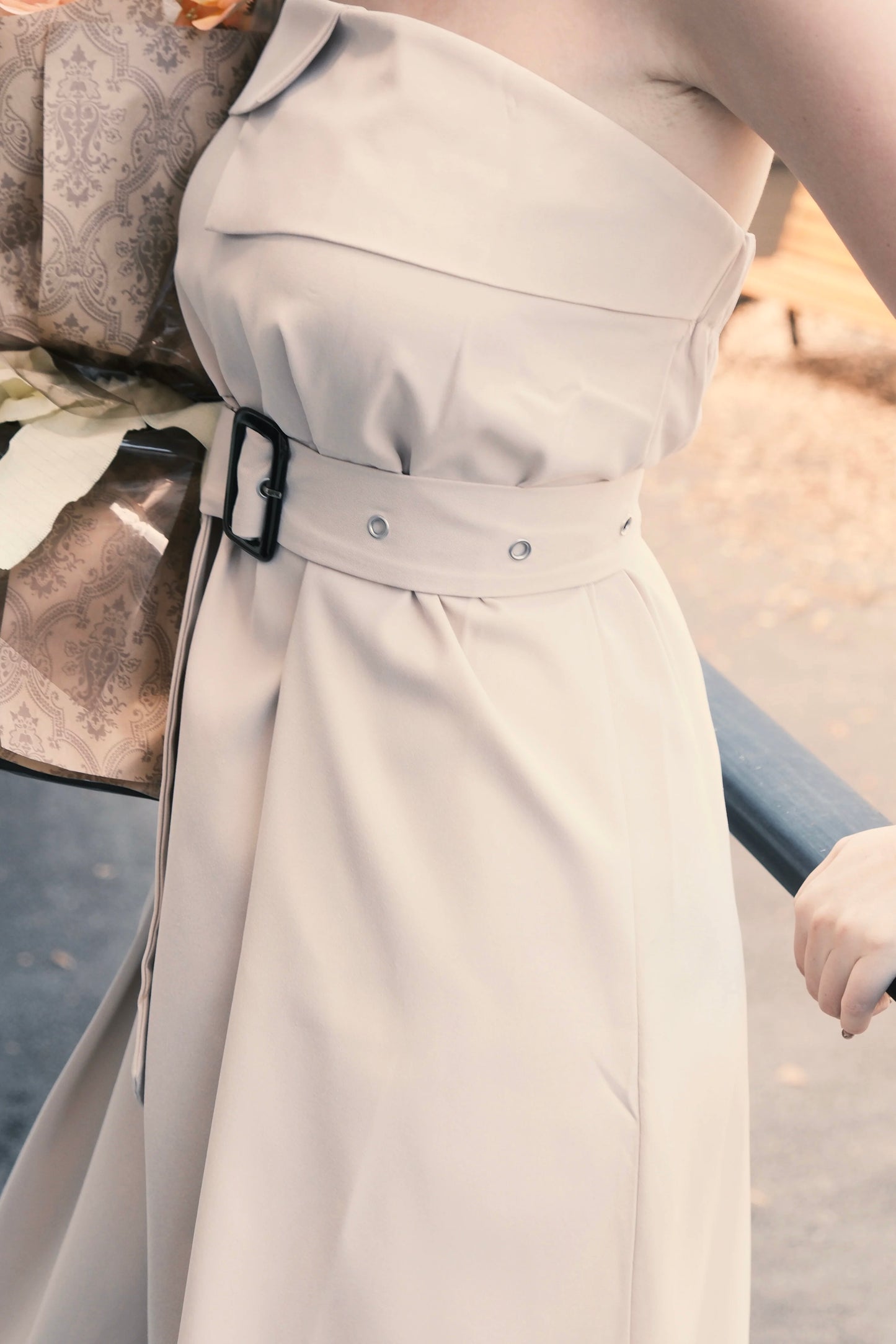 Élise Belted Tube Dress Set