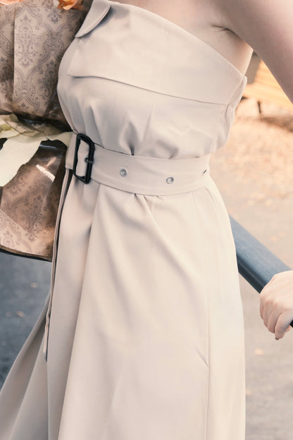 Élise Belted Tube Dress Set