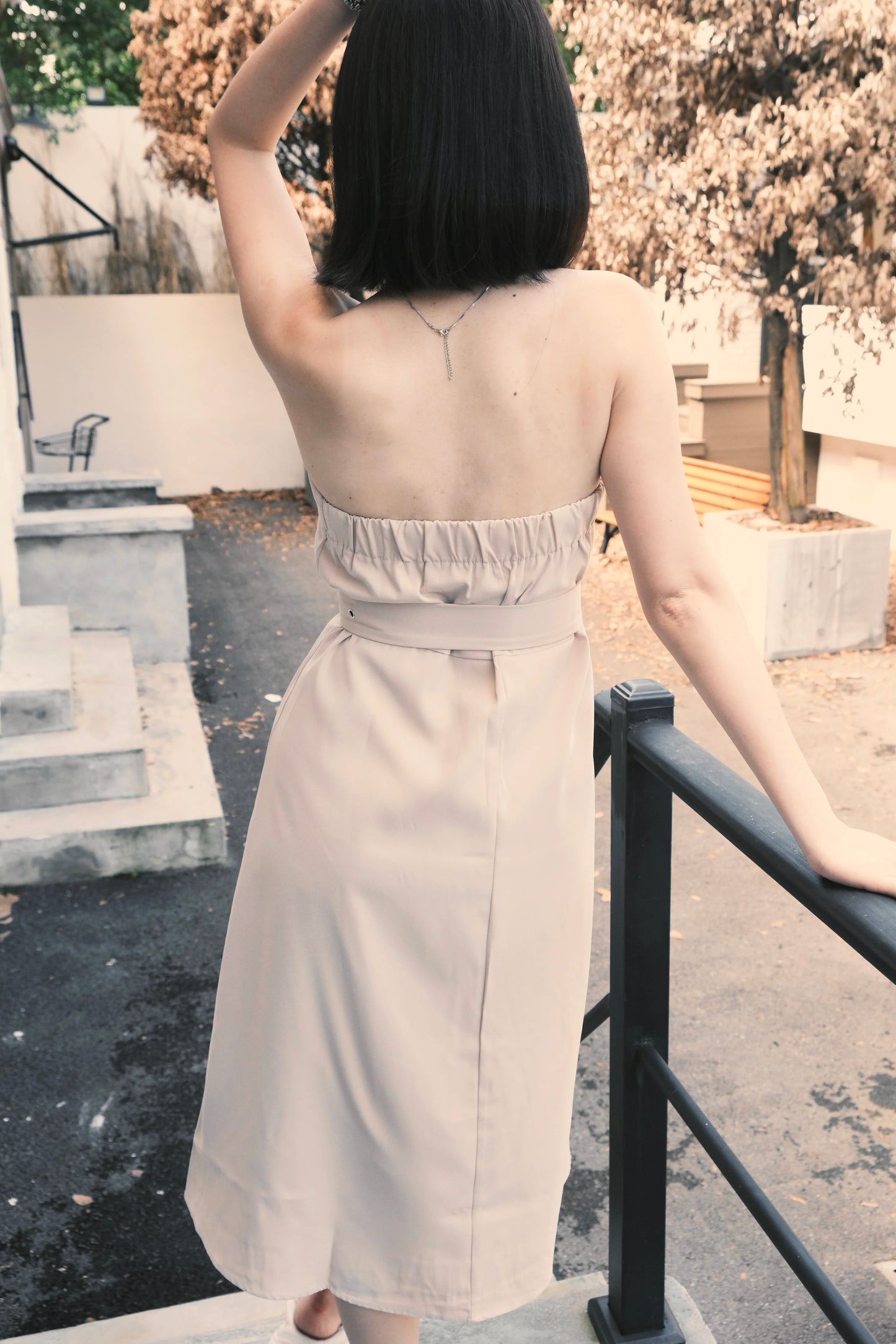 Élise Belted Tube Dress Set