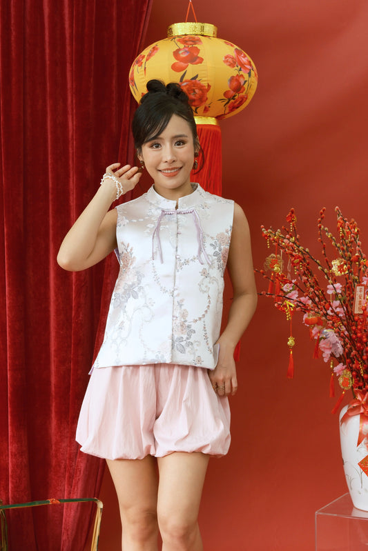 Aurélie Brocade Mandarin Vest
