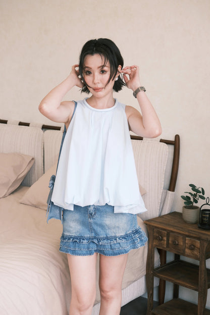 Rosalie Ruffle Denim Skirt