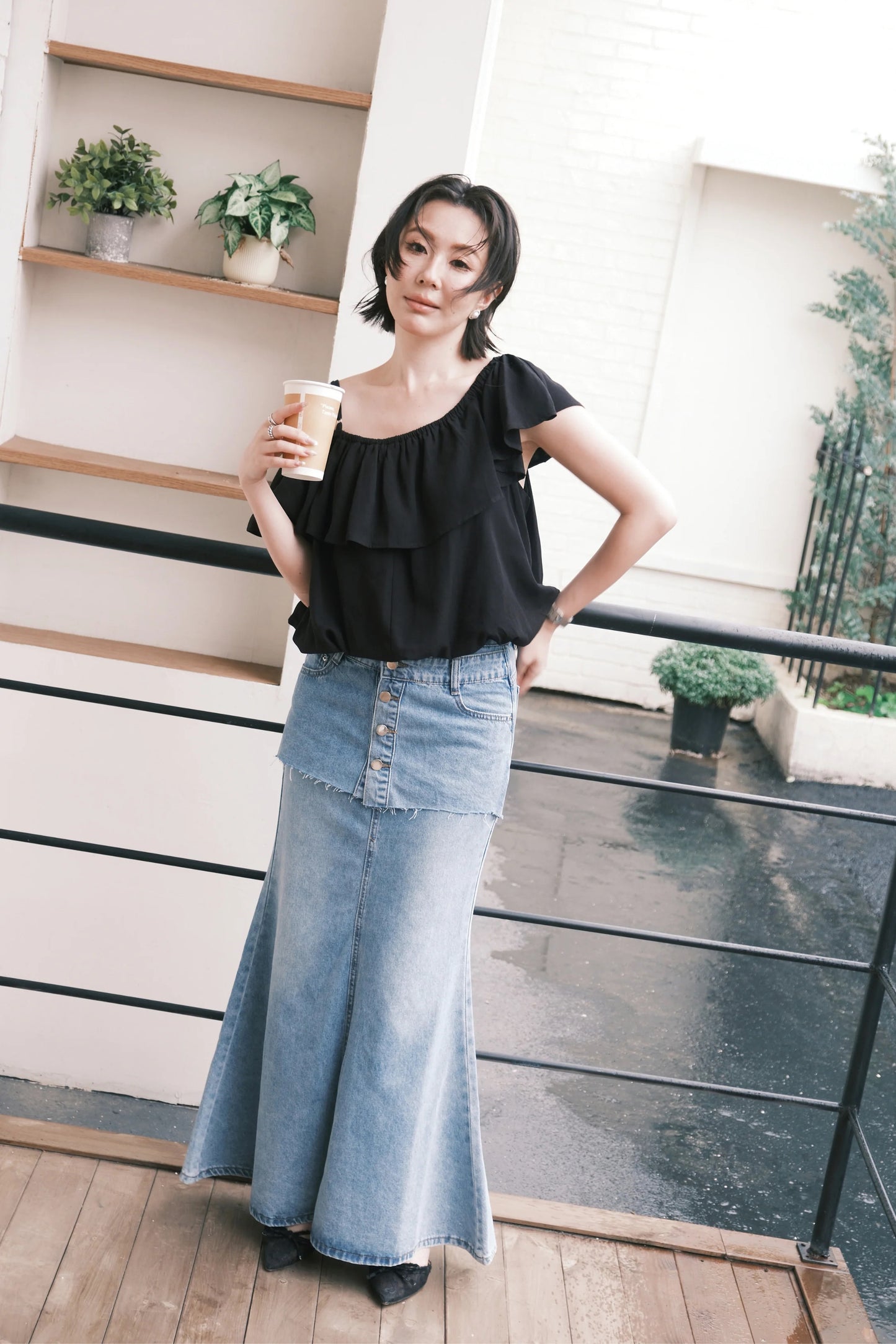Élodie Denim Mermaid Skirt